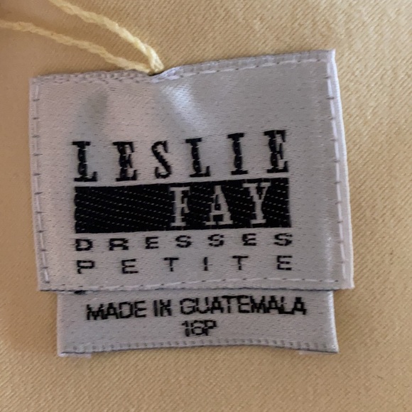 Leslie Fay Dresses Yellow Blouse Sz. 16P - Picture 3 of 10